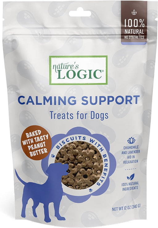 Nature's Logic Calming Support Biscuits Dog Treats, 12-oz bag