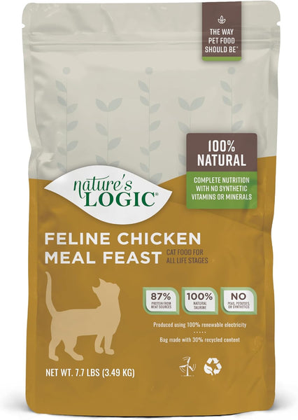 Nature's Logic Feline Chicken Meal Feast All Life Stages Dry Cat Food