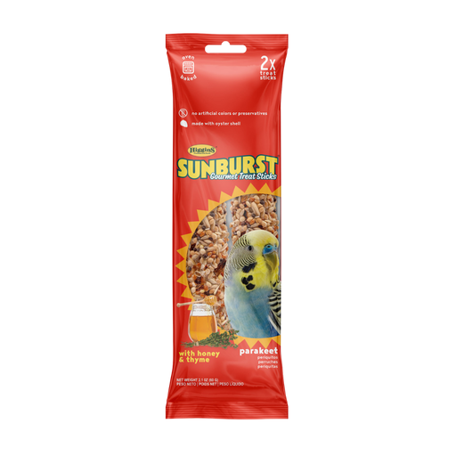 Higgins Sunburst Treat Sticks Honey & Thyme Parakeet — 2.1 oz