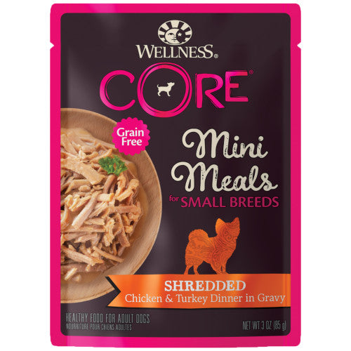Wellness CORE Mini Meals Chicken & Turkey — 3-oz, case of 12; Case of 12 × 3-oz containers