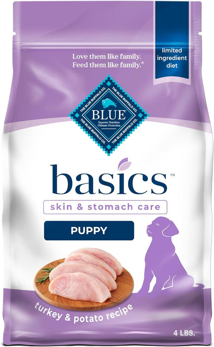 Blue Buffalo Basics Skin & Stomach Care Puppy Turkey & Potato Recipe Dry Dog Food