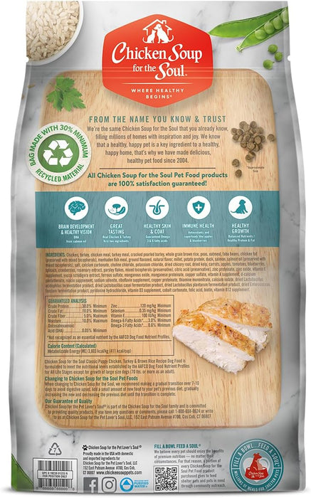 Chicken Soup for the Soul Puppy Recipe with Chicken, Turkey & Brown Rice Dry Dog Food