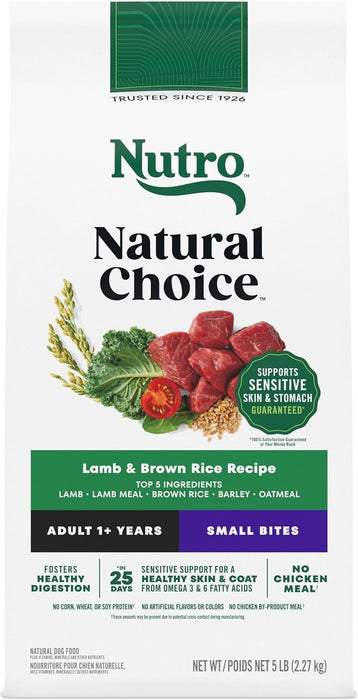 Nutro Natural Choice Adult Small Bites Lamb & Brown Rice Dry Dog Food