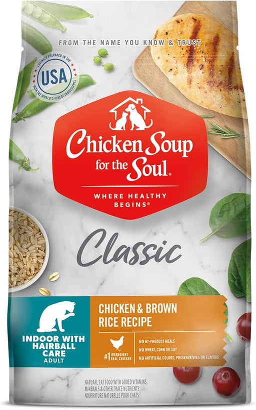 Chicken Soup for the Soul Indoor Recipe with Chicken & Brown Rice Dry Cat Food