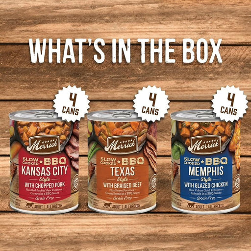 Merrick Slow Cooked BBQ Variety Pack Grain-Free Wet Dog Food