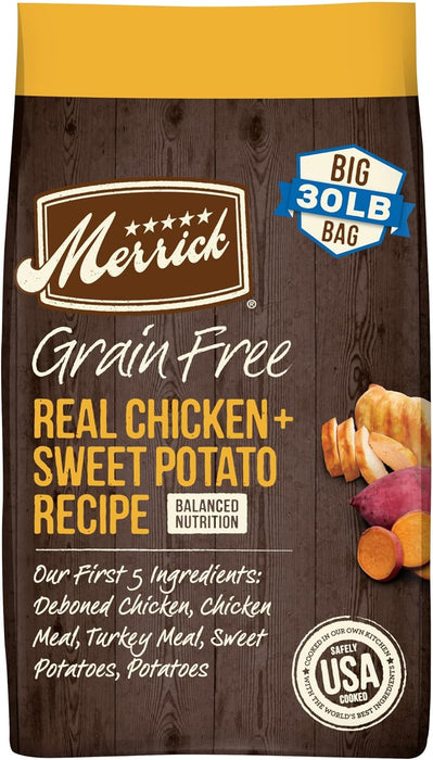 Merrick Real Chicken + Sweet Potato Recipe Grain-Free Adult Dry Dog Food
