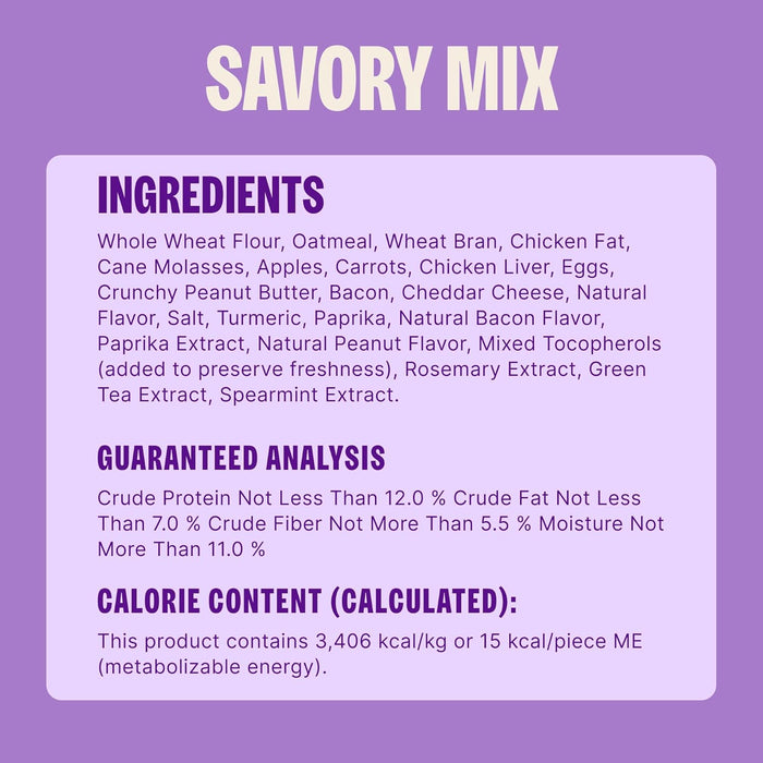 Old Mother Hubbard by Wellness Classic Savory Mix Natural Mini Oven-Baked Biscuits Dog Treats