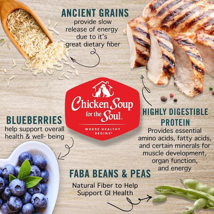 Chicken Soup for the Soul Chicken, Turkey & Brown Rice Adult Recipe Dry Dog Food