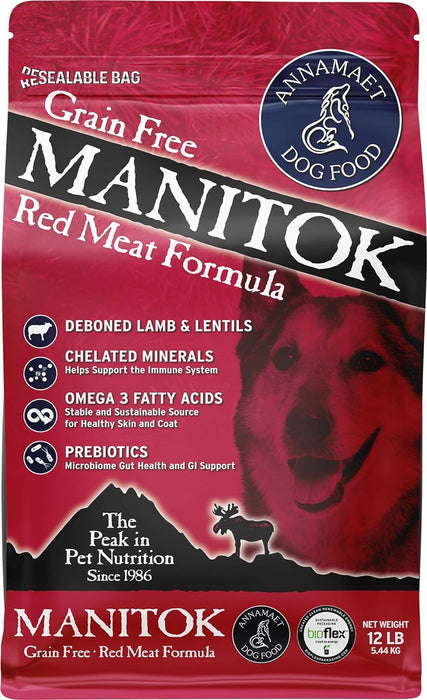 Annamaet Grain-Free Manitok Red Meat Formula Dry Dog Food