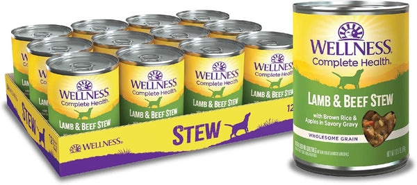 Wellness Natural Lamb & Beef Stew with Brown Rice & Apples Wet Dog Food