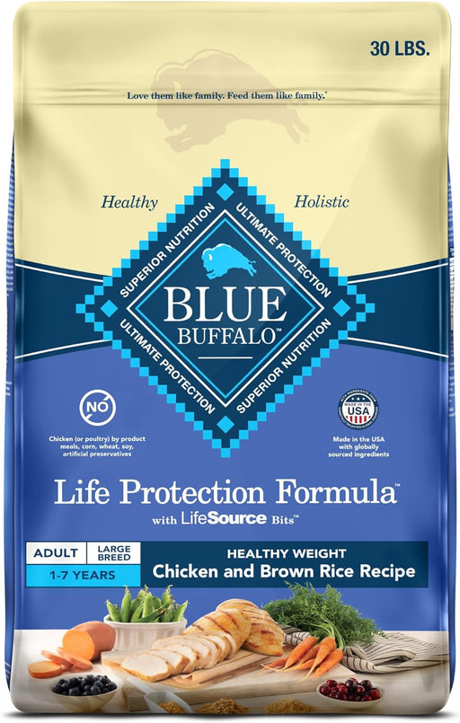 Blue Buffalo Life Protection Formula Large Breed Healthy Weight Adult Chicken & Brown Rice Recipe Dry Dog Food