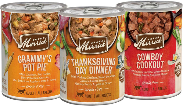 Merrick Grain-Free Favorites Wet Dog Food Variety Pack