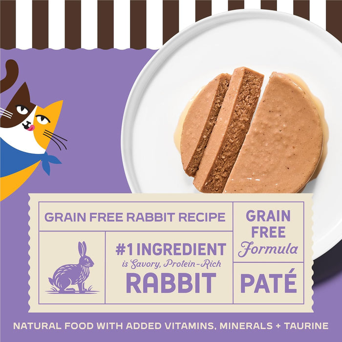 Merrick Purrfect Bistro Rabbit Pate Grain-Free Canned Cat Food