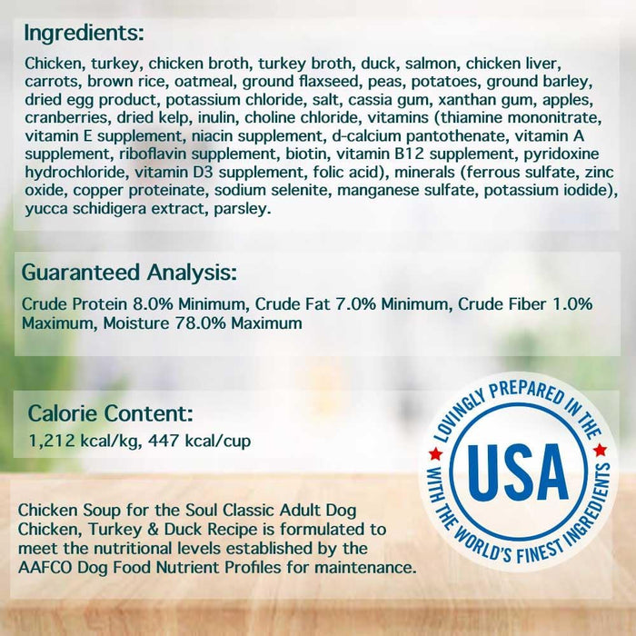 Chicken Soup for the Soul Adult Chicken, Turkey & Duck Recipe Canned Dog Food