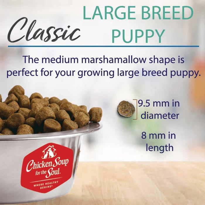 Chicken Soup for the Soul Large Breed Puppy Recipe with Chicken, Turkey & Brown Rice Dry Dog Food