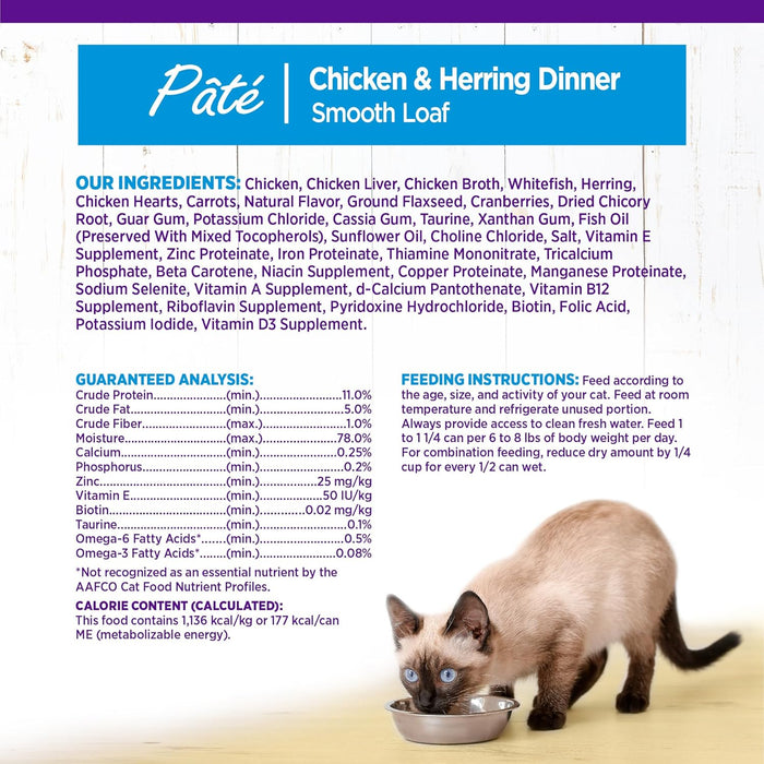 Wellness Complete Health Chicken & Herring Formula Grain-Free Canned Cat Food