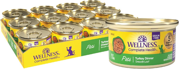 Wellness Complete Health Grain-Free Turkey Pâté Wet Cat Food