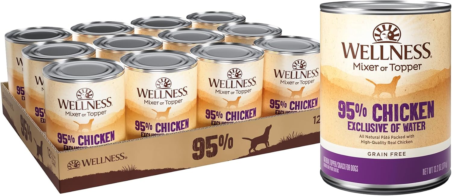 Wellness Natural Grain-Free 95% Chicken Recipe Adult Wet Dog Food