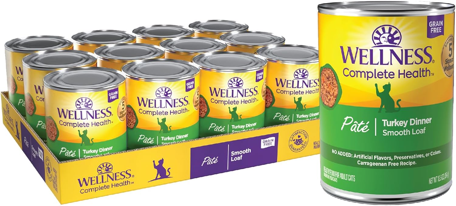 Wellness Complete Health Grain-Free Turkey Pâté Wet Cat Food