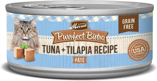 Merrick Purrfect Bistro Tuna & Talapia Pate Grain-Free Canned Cat Food