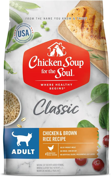 Chicken Soup for the Soul Adult Recipe with Chicken & Brown Rice Dry Cat Food