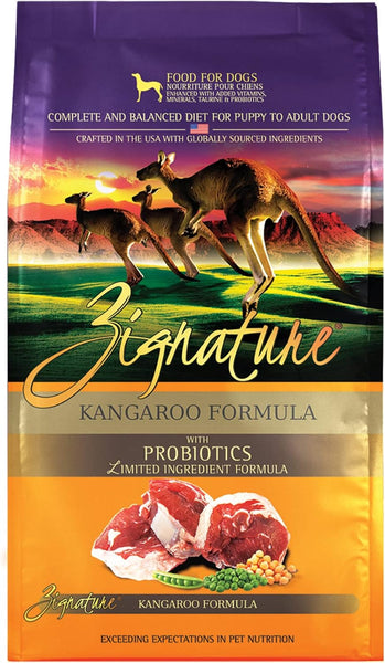 Zignature Kangaroo Dog Food Limited Ingredient Grain-Free Novel Protein Formula