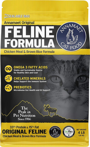 Annamaet Chicken Meal & Brown Rice Original Formula Dry Cat Food