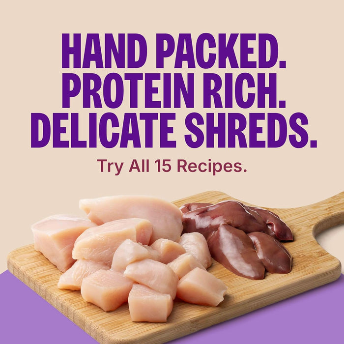 Wellness Signature Selects Grain-Free Shredded White Meat Chicken & Chicken Liver Entrée in Sauce Wet Cat Food