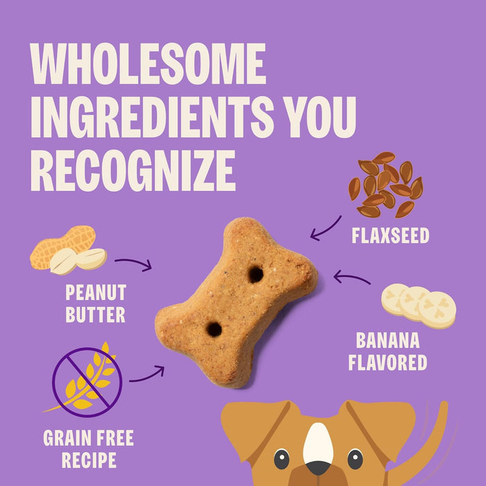 Old Mother Hubbard by Wellness Classic P-Nuttier 'N Nanners Grain-Free Mini Oven-Baked Biscuits Dog Treats