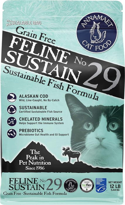 Annamaet Grain-Free Feline Sustain No. 29 Fish Formula Dry Cat Food