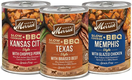 Merrick Slow Cooked BBQ Variety Pack Grain-Free Wet Dog Food