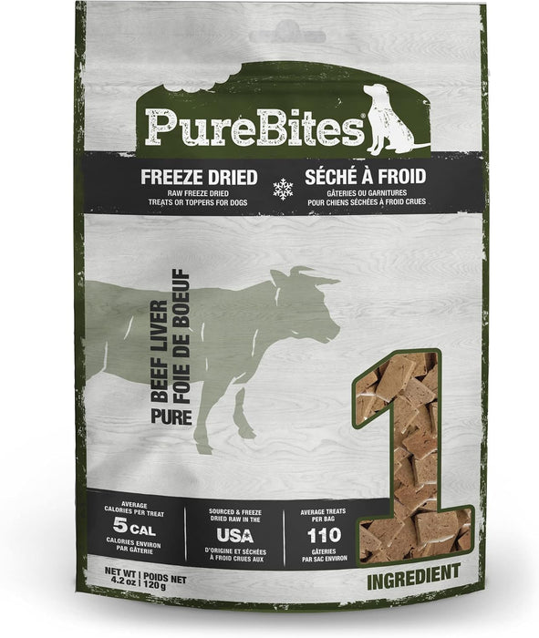 PureBites Mini Trainers RAW Freeze Dried Beef Liver Dog Treats | 16.6 oz