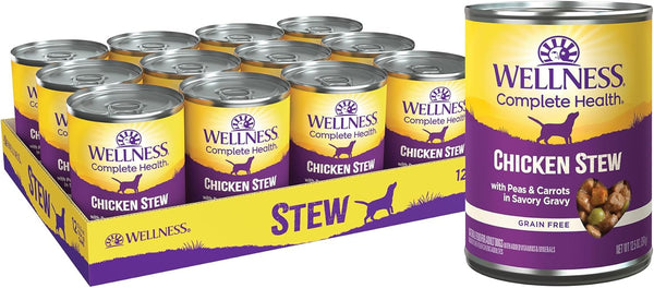 Wellness Grain-Free Natural Chicken Stew with Peas & Carrots Wet Dog Food