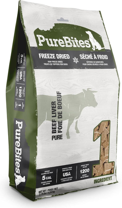 PureBites Mini Trainers RAW Freeze Dried Beef Liver Dog Treats | 16.6 oz