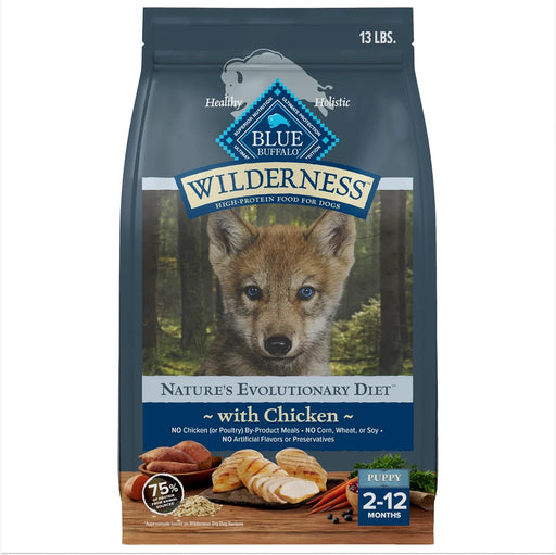 Blue Buffalo Wilderness Puppy High Protein Natural Chicken & Wholesome Grains Dry Dog Food