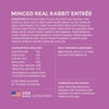 natures variety instinct adult grain free minced recipe with real rabbit natural cat food cups