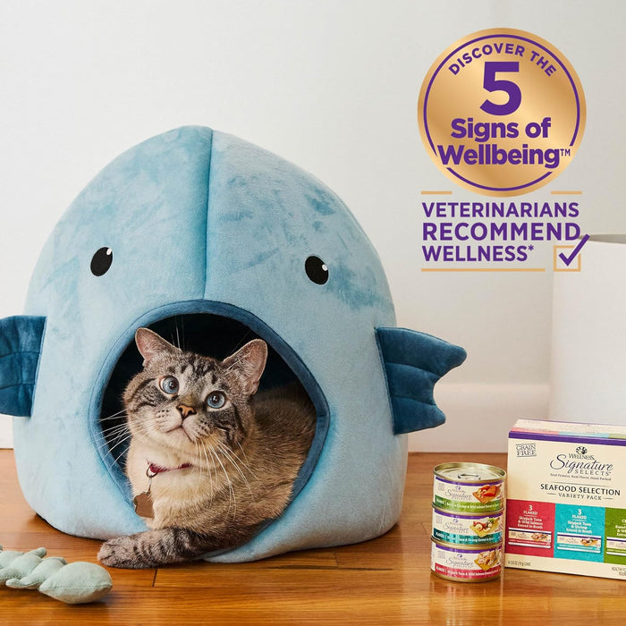 Wellness Signature Selects Grain-Free Skipjack Tuna with Wild Salmon Entrée in Broth Wet Cat Food