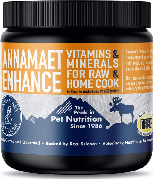 Annamaet Enhance Raw & Home Cook Meal Dog Vitamin & Mineral Supplement, 8.5-oz