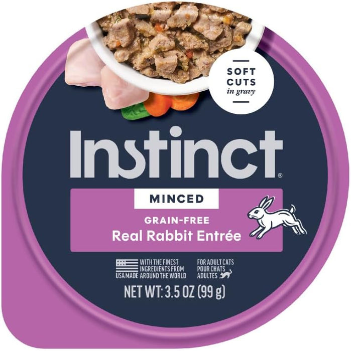 Instinct Original Minced Rabbit Wet Cat Food, 3.5-oz Cups, 12 Count