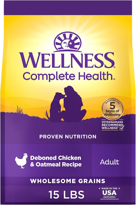 Wellness Complete Health Natural Chicken Recipe Dry Dog Food
