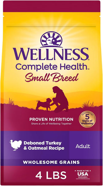 Wellness Complete Health Natural Small Breed Adult Turkey and Oatmeal Recipe Dry Dog Food