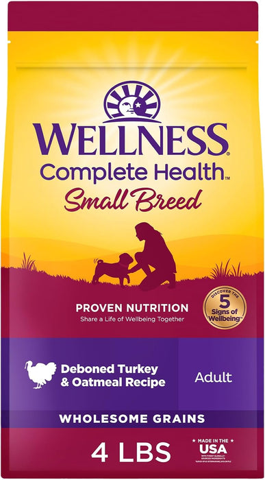 Wellness Complete Health Natural Small Breed Adult Turkey and Oatmeal Recipe Dry Dog Food