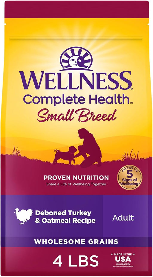 Wellness Complete Health Natural Small Breed Adult Turkey and Oatmeal Recipe Dry Dog Food