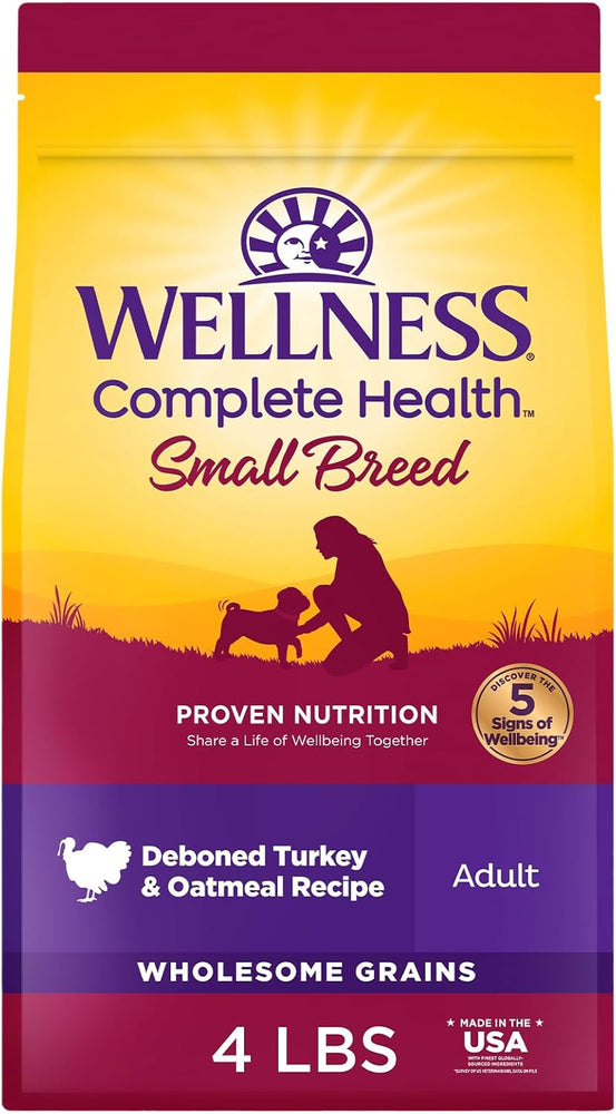 Wellness Complete Health Natural Small Breed Adult Turkey and Oatmeal Recipe Dry Dog Food