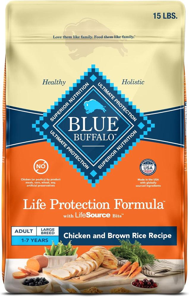 Blue Buffalo Life Protection Formula Large Breed Adult Chicken & Brown Rice Recipe Dry Dog Food