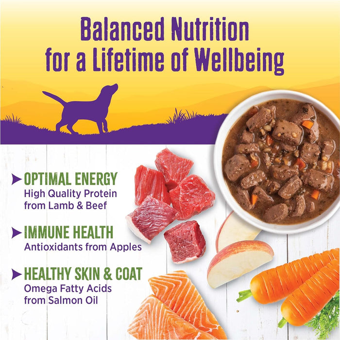 Wellness Natural Lamb & Beef Stew with Brown Rice & Apples Wet Dog Food