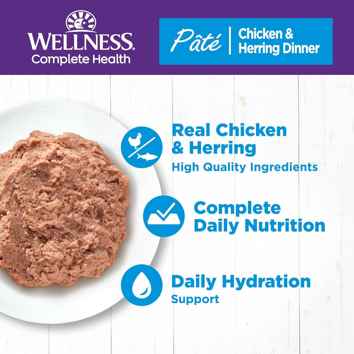Wellness Complete Health Chicken & Herring Formula Grain-Free Canned Cat Food