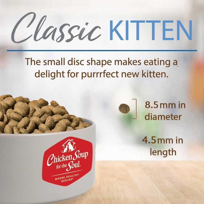 Chicken Soup for the Soul Kitten Recipe with Chicken, Brown Rice & Pea Dry Cat Food