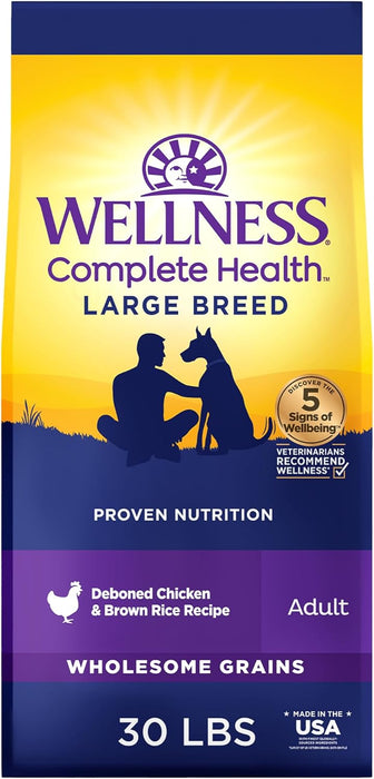 Wellness Complete Health Natural Large Breed Adult Chicken and Brown Rice Recipe Dry Dog Food