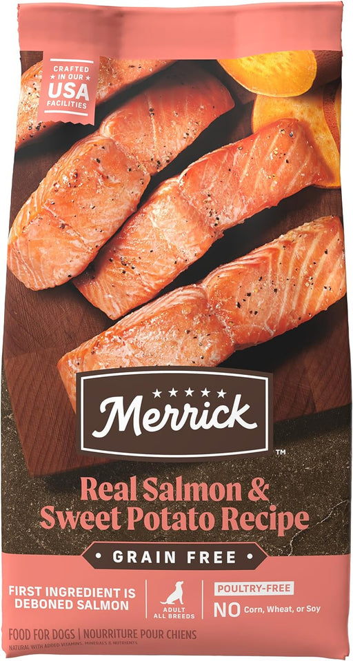 Merrick Grain-Free Chicken-Free Real Salmon & Sweet Potato Recipe Dry Dog Food